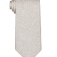 Gravata de seda clássica com estampa paisley pontilhada masculina Michael Kors, bege, tamanho regular
