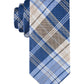 Gravata xadrez clássica masculina Tommy Hilfiger, bege, tamanho regular