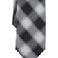 Gravata xadrez Denton masculina Michael Kors preta tamanho regular