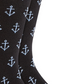 Meias Club Room Anchor Crew Masculinas Pretas Tamanho 10-13
