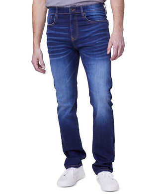 Calça Jeans Lazer Masculina Straight-Fit Azul Tamanho 32x34