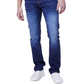 Calça Jeans Lazer Masculina Straight-Fit Azul Tamanho 32x34