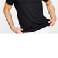Camiseta masculina sólida com decote em V da Inc International Concepts, preta, tamanho P