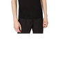 Camiseta masculina com estampa de logotipo AX Armani Exchange, preta, tamanho M
