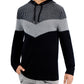 Suéter com capuz masculino com blocos de cores da Inc International Concepts, preto, tamanho M