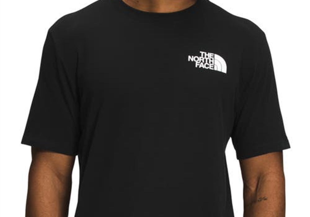 Camiseta gráfica The North Face NSE Box Logo preta, tamanho 2XL