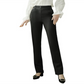 Calça social feminina elástica SPYM, calça casual, reta, larga, skinny, bootcut, preta, tamanho pequeno G