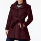 Casaco Madden Girl Juniors com saia e acabamento em couro sintético, vermelho, tamanho G