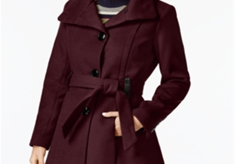 Casaco Madden Girl Juniors com saia e acabamento em couro sintético, vermelho, tamanho G