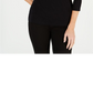 Camiseta Karen Scott Cotton com estampa de gato e estampa preta, tamanho P