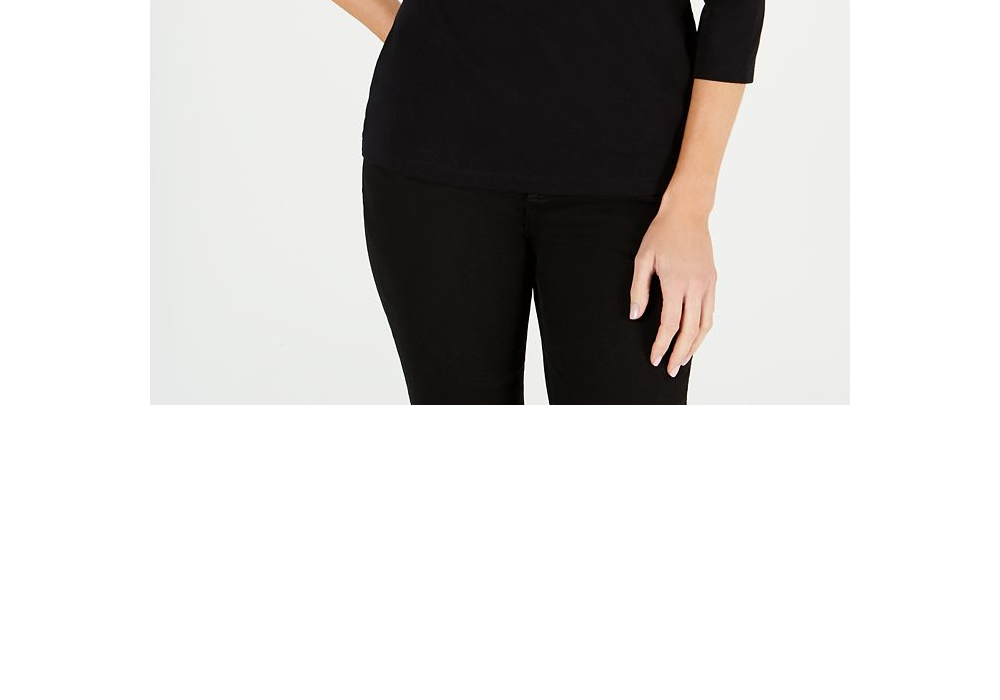 Camiseta Karen Scott Cotton com estampa de gato e estampa preta, tamanho P