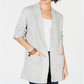 Cardigan completo com abertura frontal Style &amp; Co cinza tamanho XXL