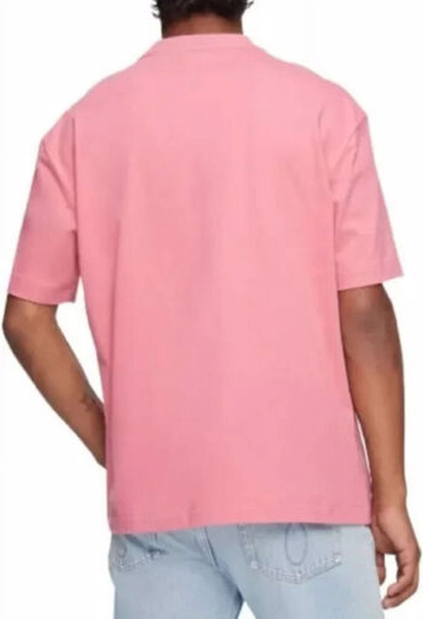 Camiseta Calvin Klein Masculina com Estampa Gráfica Rosa Tamanho GG