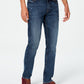 Calça jeans Tyler Straight-Fit masculina American Rag com rebite reciclado azul tamanho 31x32