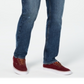 Calça jeans Tyler Straight-Fit masculina American Rag com rebite reciclado azul tamanho 31x32
