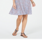 Vestido rodado sem mangas estampado estilo &amp; co azul tamanho XS