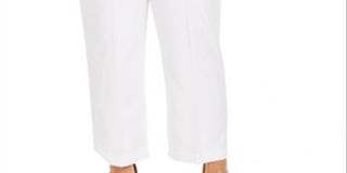 Calça feminina Alfred Dunner Ship Shape, branca, tamanho 20W