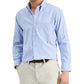 Camisa social masculina Club Room Regular Fit Pinpoint Azul Tamanho 16,5 34/35