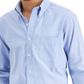 Camisa social masculina Club Room Regular Fit Pinpoint Azul Tamanho 16,5 34/35