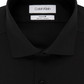 Camisa social masculina Calvin Klein Steel Slim-Fit Stretch Performance, preta, tamanho 16,5 x 32-33