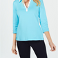Blusa Karen Scott Cotton com detalhes em ilhós, tamanho P