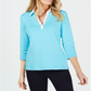 Blusa Karen Scott Cotton com detalhes em ilhós, tamanho P
