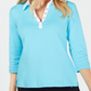 Blusa Karen Scott Cotton com detalhes em ilhós, tamanho P