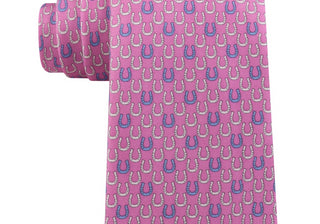 Gravata Tommy Hilfiger Derby Classic Horseshoe Silk Rosa Tamanho Único Masculina