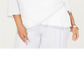 Jm Collection Plus Size Crossover-Hem Colar Top Branco Tamanho 0X