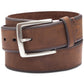 Cinto casual masculino Club Room com borda chanfrada, marrom, tamanho 44