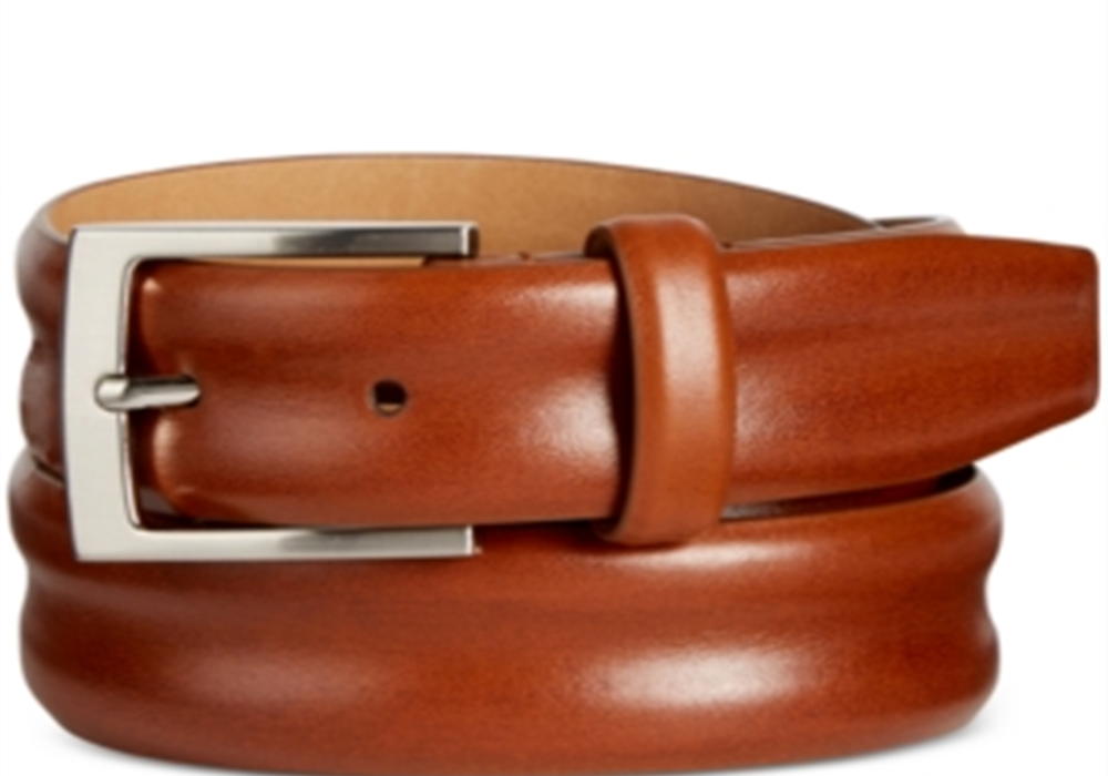 Cinto de couro masculino Tasso Elba marrom tamanho 36 REG