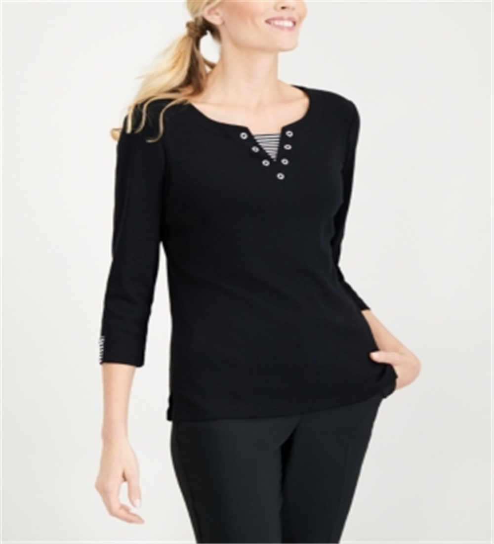 Vestido sem mangas em camadas, preto, tamanho XL, da Style &amp; Co.