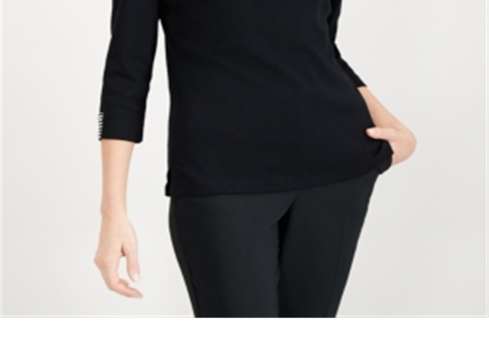 Vestido sem mangas em camadas, preto, tamanho XL, da Style &amp; Co.