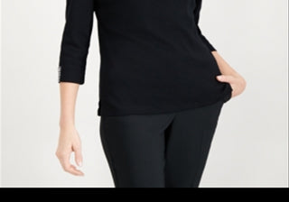 Vestido sem mangas em camadas, preto, tamanho XL, da Style &amp; Co.