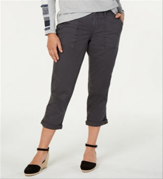 Cardigan Alfani com abertura frontal e pontos mistos, cinza, tamanho 16