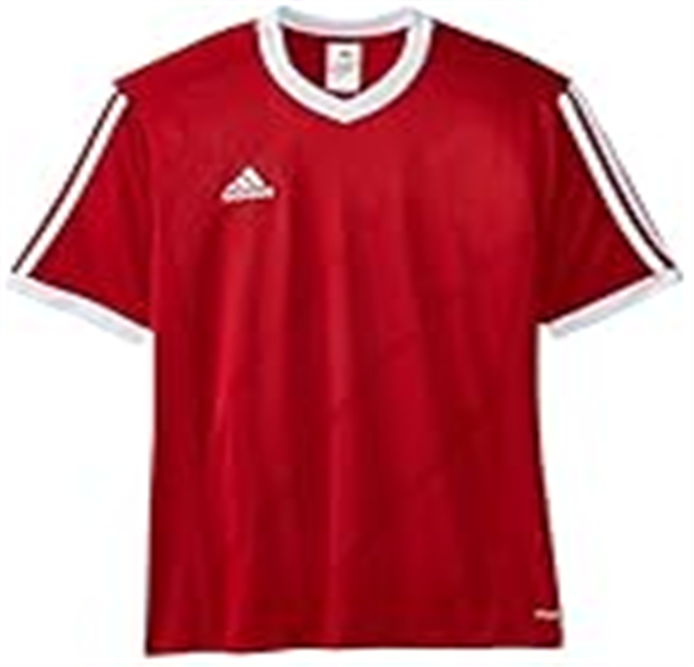 Camisa de manga curta adidas Performance Boys Tabela 14 Youth, vermelha, tamanho S