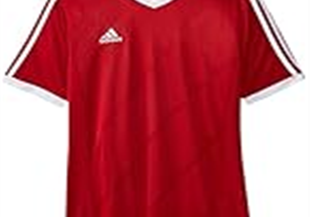 Camisa de manga curta adidas Performance Boys Tabela 14 Youth, vermelha, tamanho S