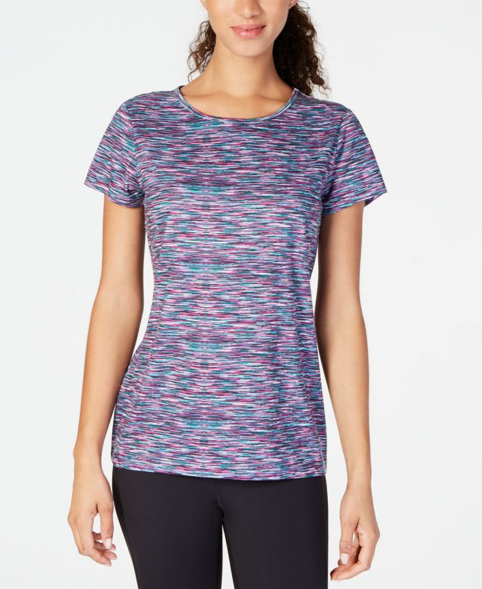 ID Ideology Top Feminino Keyhole Back Space Dyed Roxo Tamanho Médio