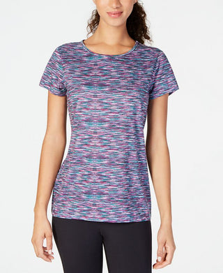 ID Ideology Top Feminino Keyhole Back Space Dyed Roxo Tamanho Médio