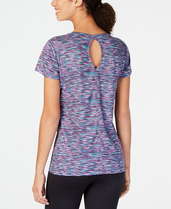 ID Ideology Top Feminino Keyhole Back Space Dyed Roxo Tamanho Médio