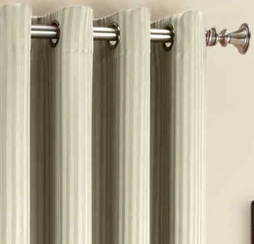 Roupa de cama com painel de cortina Sun Zero Maximus Woven com listras verticais blackout 54 x 63