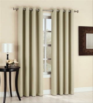 Roupa de cama com painel de cortina Sun Zero Maximus Woven com listras verticais blackout 54 x 63