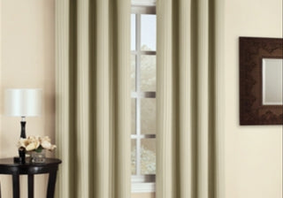 Roupa de cama com painel de cortina Sun Zero Maximus Woven com listras verticais blackout 54 x 63