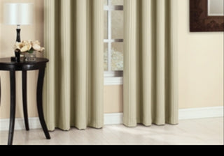 Roupa de cama com painel de cortina Sun Zero Maximus Woven com listras verticais blackout 54 x 63