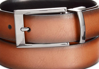 Cinto reversível Alfani Feather-Edge marrom tamanho 30