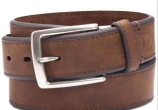 Cinto casual masculino Club Room com borda chanfrada, marrom, tamanho 36