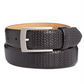 Cinto de couro trançado masculino Tasso Elba, preto, tamanho 34 Reg