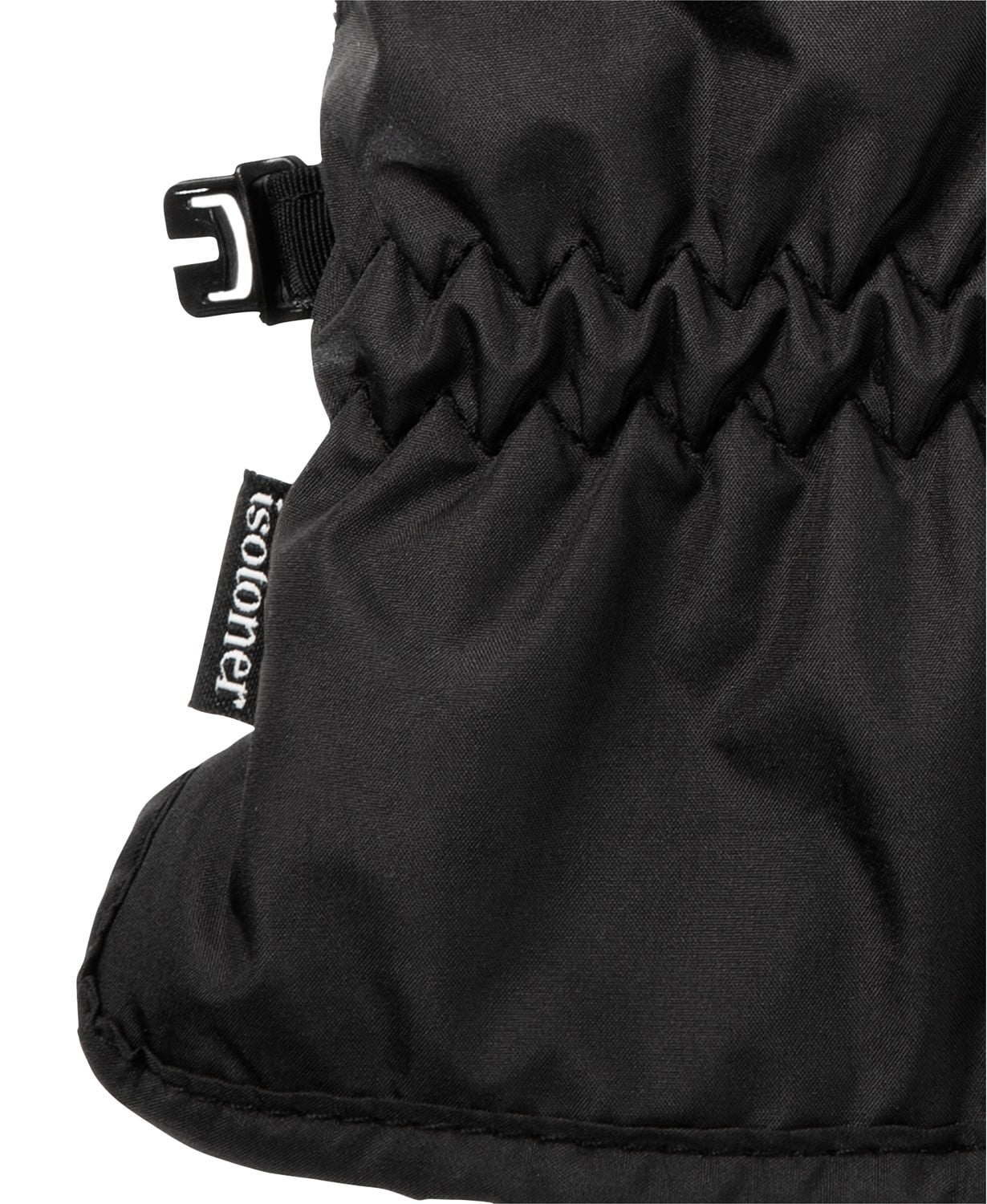 Luvas de inverno Isotoner Smart Dri forradas com lã e tela sensível ao toque, pretas, tamanho GG