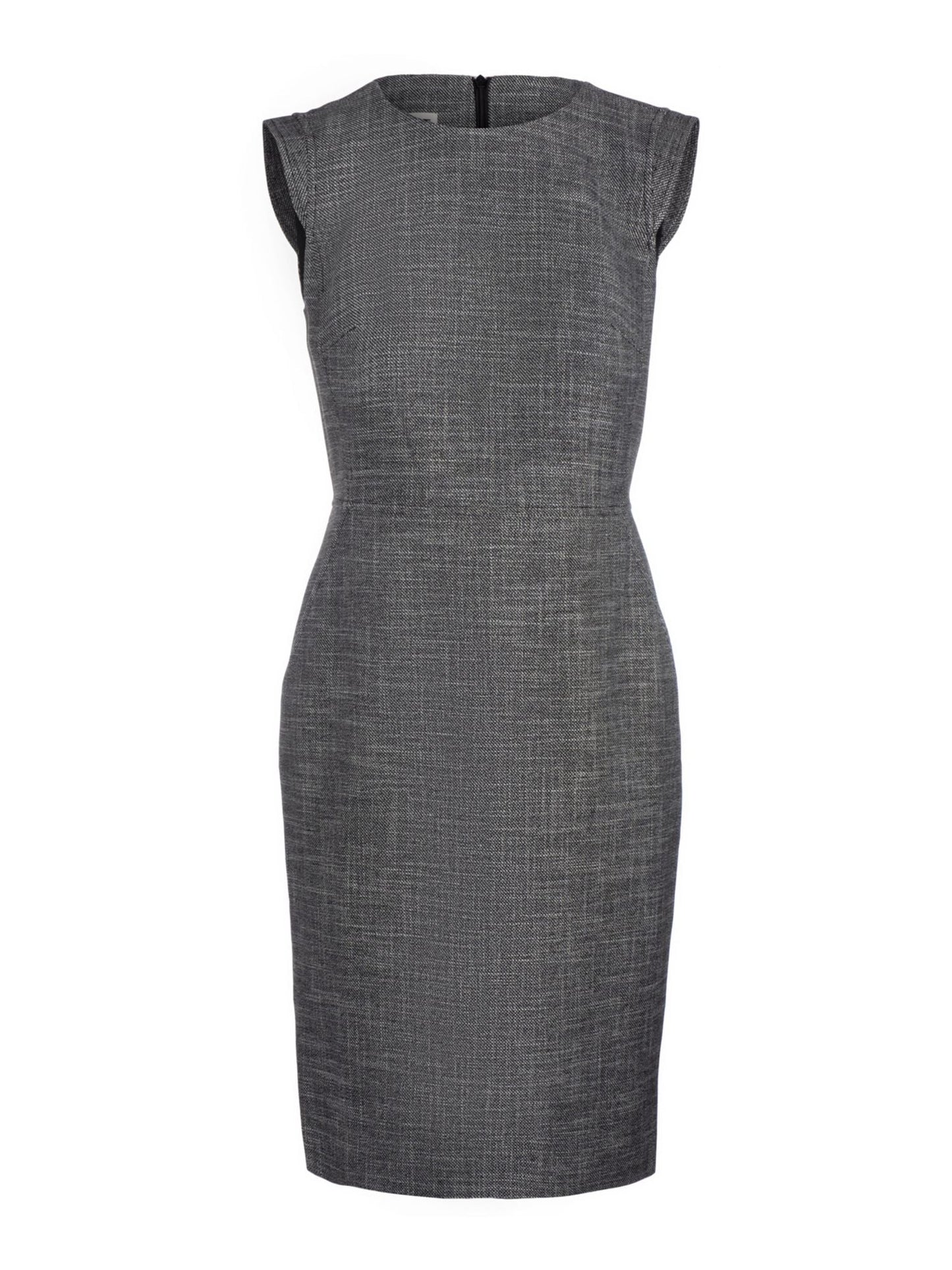 Vestido justo de tweed feminino Anne Klein, preto, tamanho 16