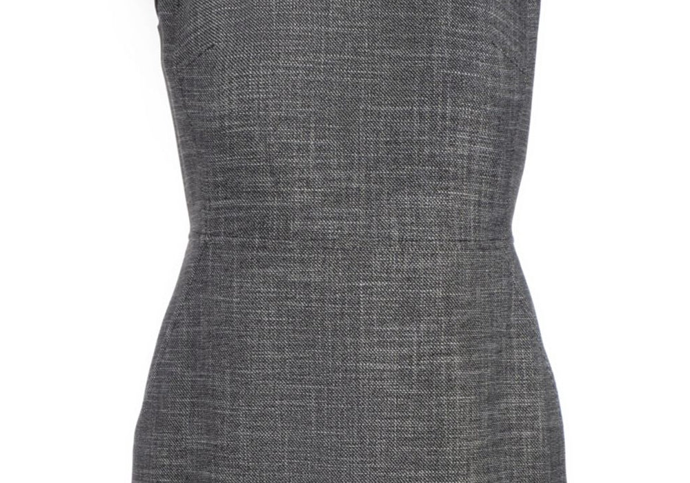 Vestido justo de tweed feminino Anne Klein, preto, tamanho 16